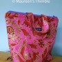Projectbag roze batik